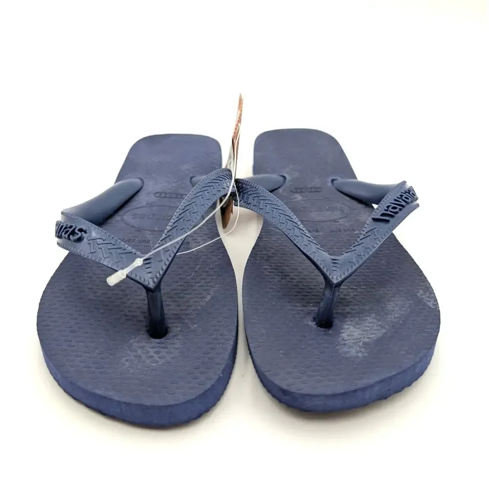Havaianas Flip Flop Thong Sandals Unisex Kids' Navy Blue Size US3/4Y EU35/36